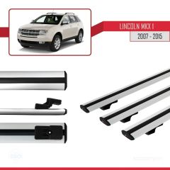 Lincoln MKX 2007-2015 Arası ile uyumlu Basic Model Ara Atkı Tavan Barı GRİ 3 ADET
