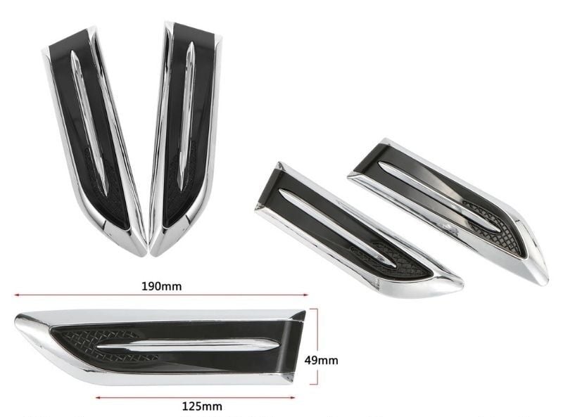 Universal 2'li bıçak çamurluk logosu geniş model / YACI185