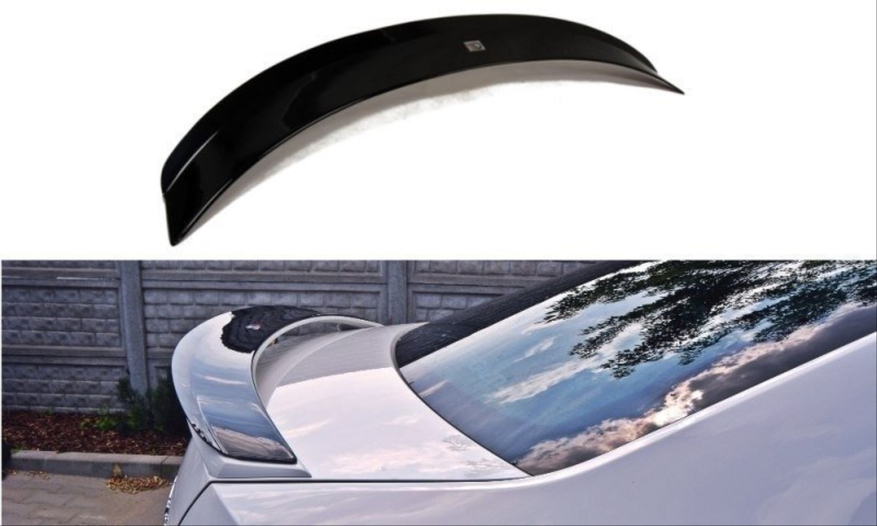Octavia 2013-2020 Uyumlu İçin Rs Spoiler - Piano Black