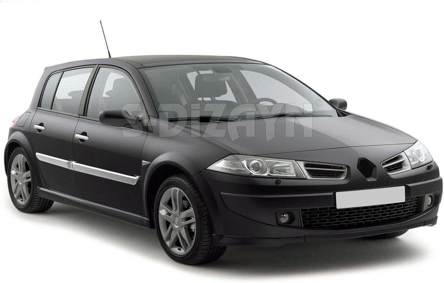 Renault Megane HB Uyumlu 4 Yan Kapı Çıtası 2016-2021 Paslanmaz Çelik Parça