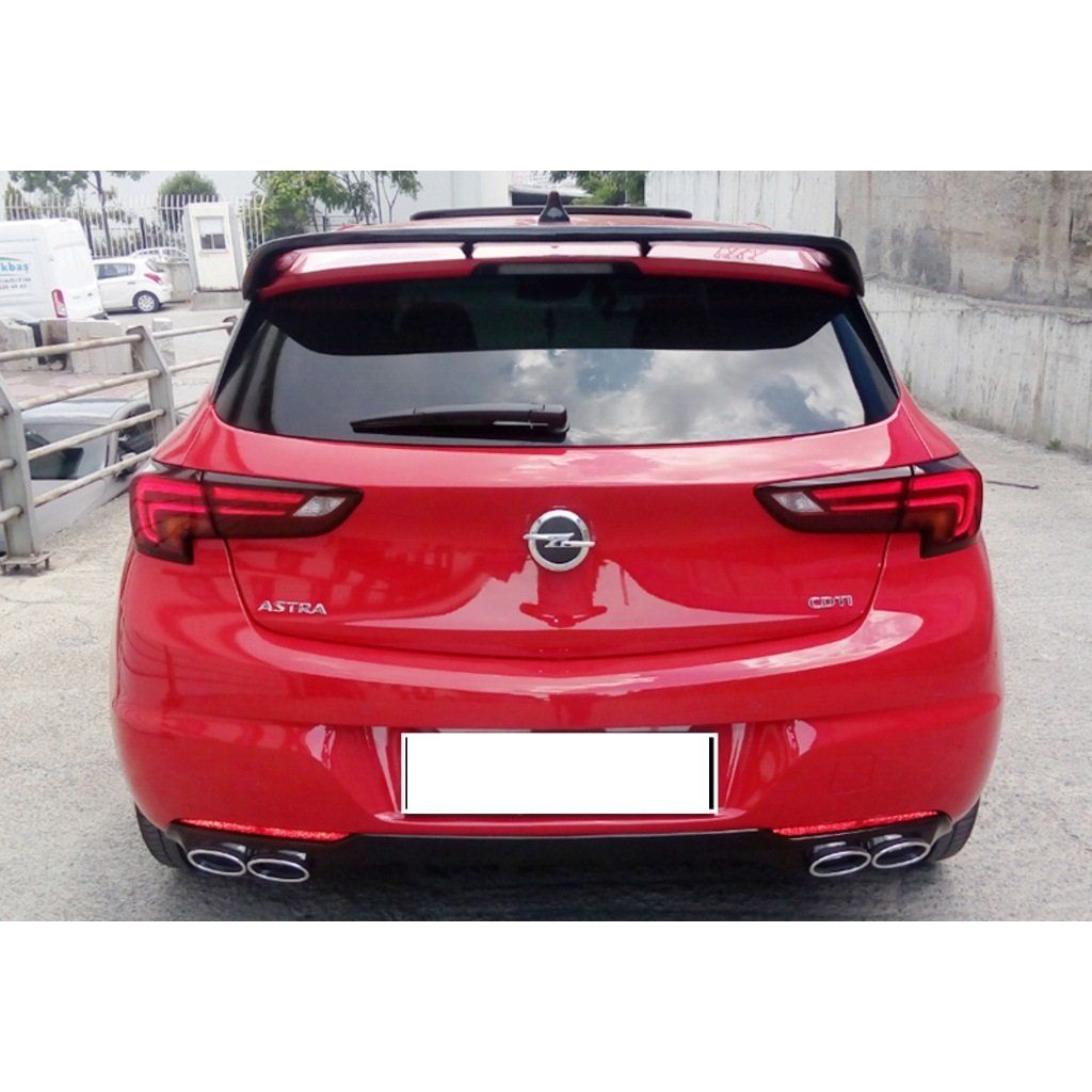 Opel Astra Uyumlu K Opc Spoiler-Spoiler Parlak Siyah