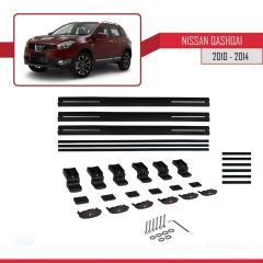 Nissan Qashqai 2010-2014 Arası ile uyumlu Basic Model Ara Atkı Tavan Barı SİYAH 3 ADET