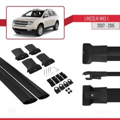Lincoln MKX 2007-2015 Arası ile uyumlu FLY Model Ara Atkı Tavan Barı SİYAH