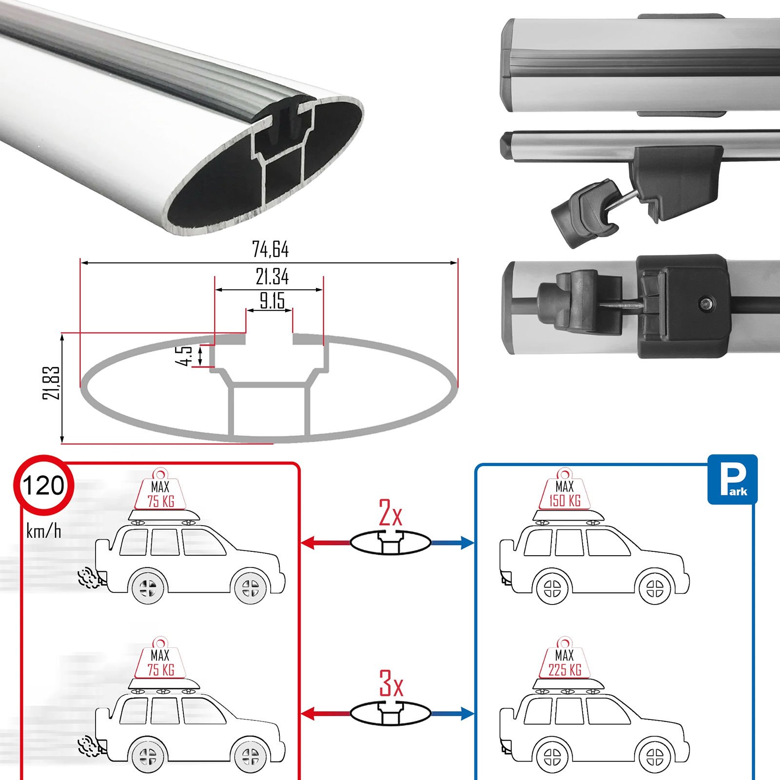 Suzuki Vitara Uyumlu 2015 Üzeri Hook Anahtarlı Model Gri Ara Atkı A+ Kalite Parça