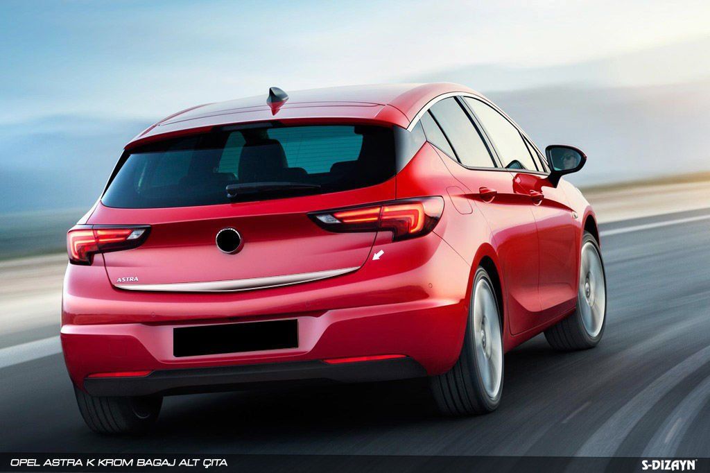 Opel Astra Uyumlu K Hatchback Krom Bagaj Alt Çıta 2015 Üzeri