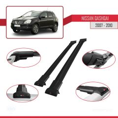 Nissan Qashqai 2010-2014 Arası ile uyumlu FLY Model Ara Atkı Tavan Barı SİYAH