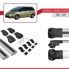 Citroen C4 Grand Picasso 2007-2013 Arası ile uyumlu ACE-1 Ara Atkı Tavan Barı GRİ
