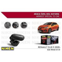 Renault Clio Uyumlu 5 Araca Özel Kol Dayama Kolçak (2020-2022) Niken