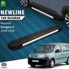 S-Dizayn Renault Kangoo 2 Uzun Şase NewLine Krom Yan Basamak 223 Cm 2008-2020 A+ Kalite