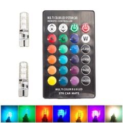 Uzaktan Kumandalı Silikon 6X2 T10 Ledli Ampul / Laam312