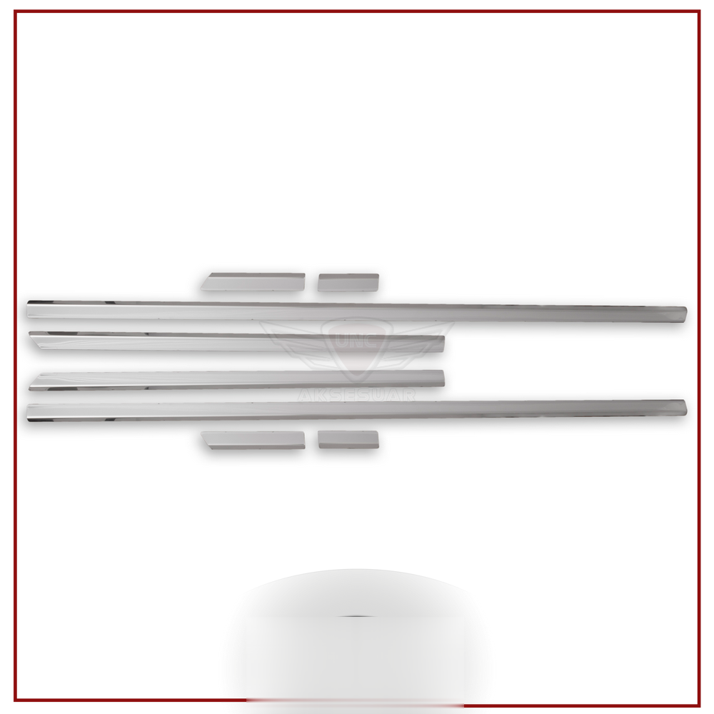 Volkswagen Passat Uyumlu B8 Yan Kapı Çıtası -2015 Sedan Paslanmaz Çelik Parça