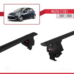 Mazda 2 (DE) 2007-2009 Arası ile uyumlu ACE-4 Ara Atkı Tavan Barı SİYAH