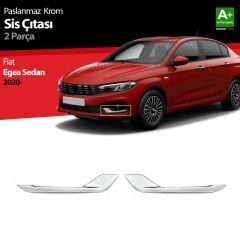 Fiat Egea Uyumlu Sedan Krom Sis Çıtası 2 Parça. 2020 Üzeri