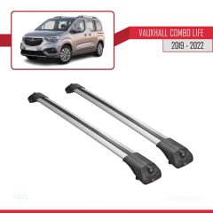 Vauxhall Combo Life 2019-2022 Arası ile uyumlu ACE-1 Ara Atkı Tavan Barı GRİ