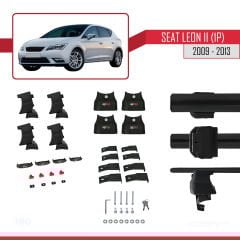 Seat Leon II (1P) 2009-2013 Arası ile uyumlu ACE-4 Ara Atkı Tavan Barı SİYAH