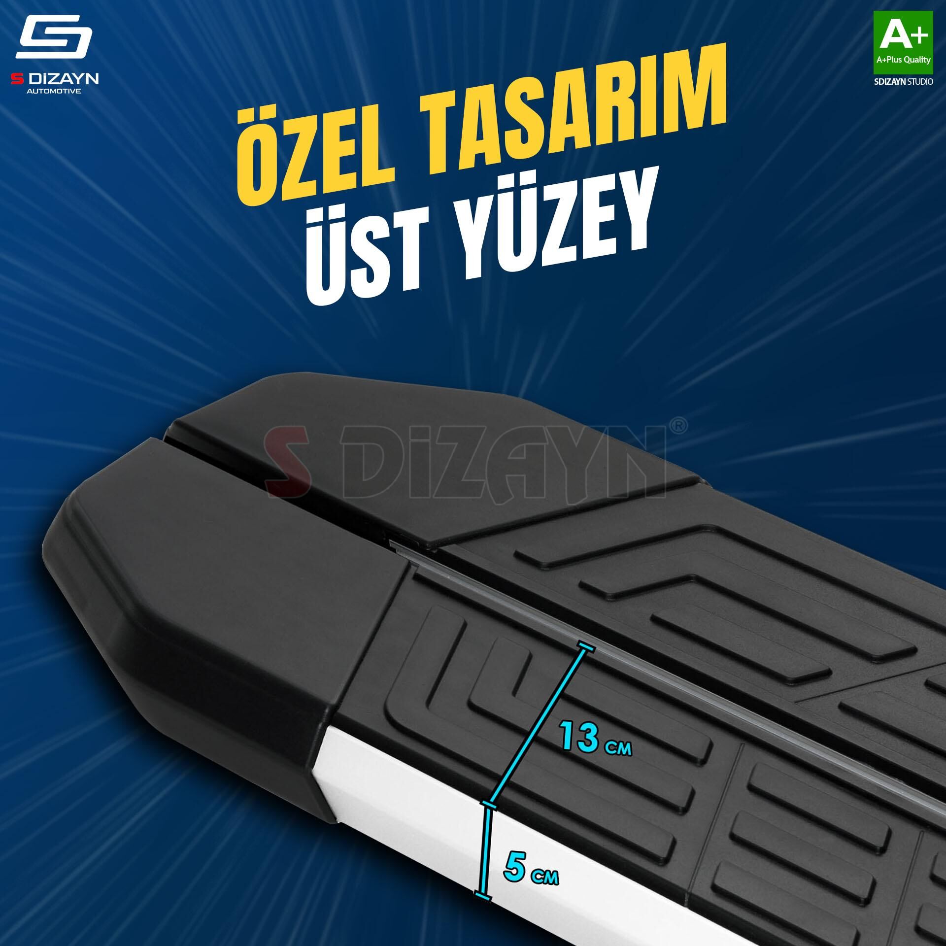 S-Dizayn VW Crafter Van NewLine Aluminyum Yan Basamak 263 Cm 2006-2017 A+ Kalite