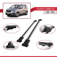 Vauxhall Combo Life 2019-2022 Arası ile Uyumlu FLY Model Ara Atkı Tavan Barı GRİ