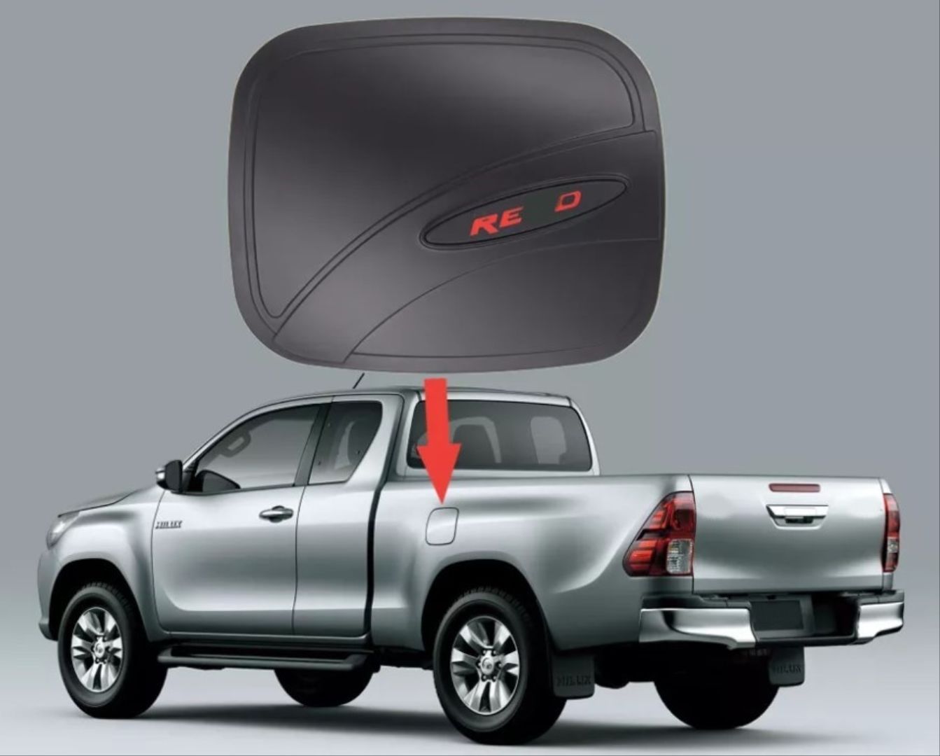Toyota Hilux Uyumlu Revo 2016+ Depo Kapağı (Dizayn B)