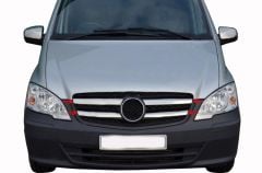 Mercedes Vito Uyumlu W639 Facelift Krom Ön Panjur 4 Parça. Çelik