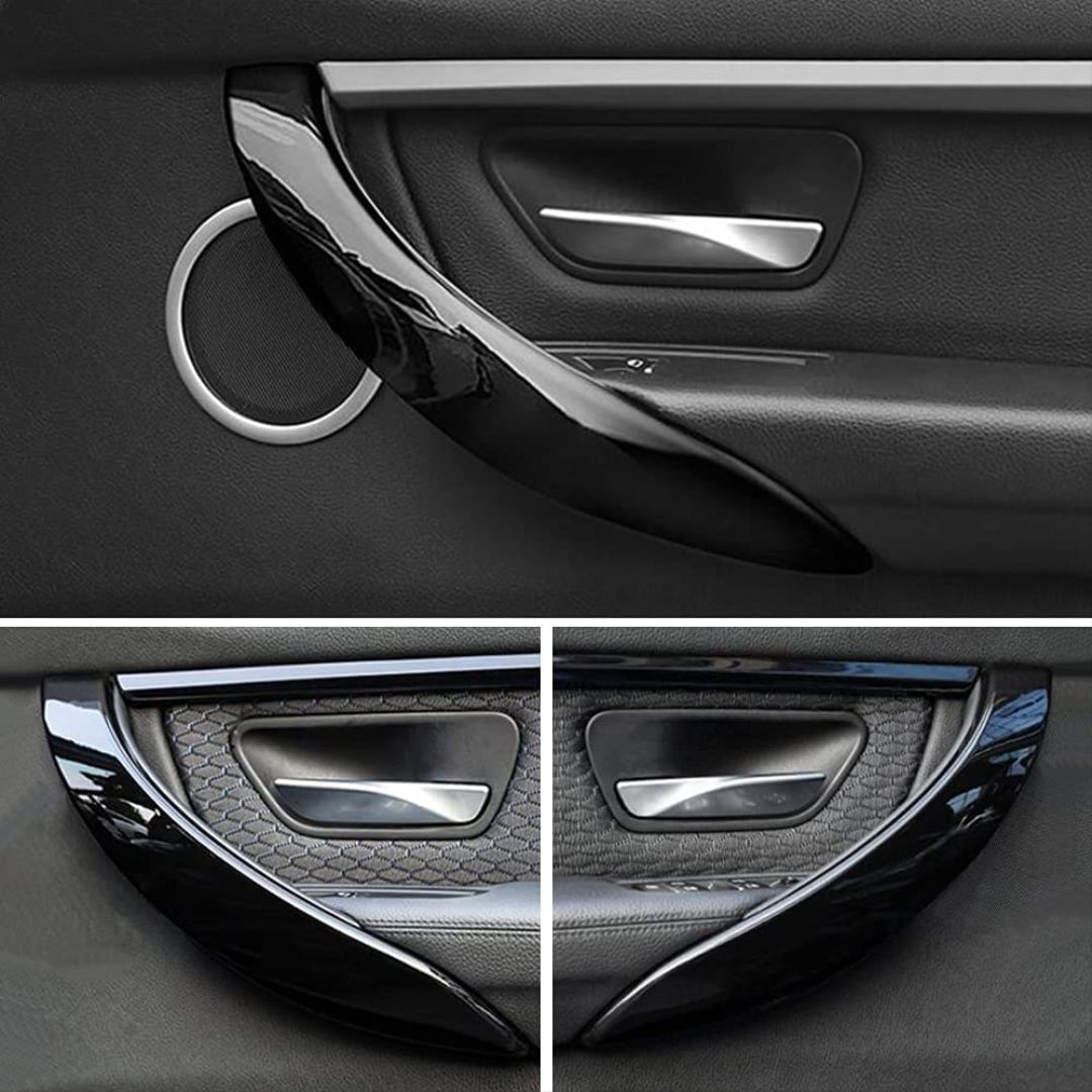 Bmw 3 Uyumlu Serisi F30 Kolçak Kaplama (Dış) - Piano Black