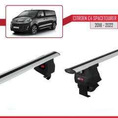 Citroen C4 Spacetourer (MK2) 2018-2022 Arası ile uyumlu ACE-4 Ara Atkı Tavan Barı GRİ