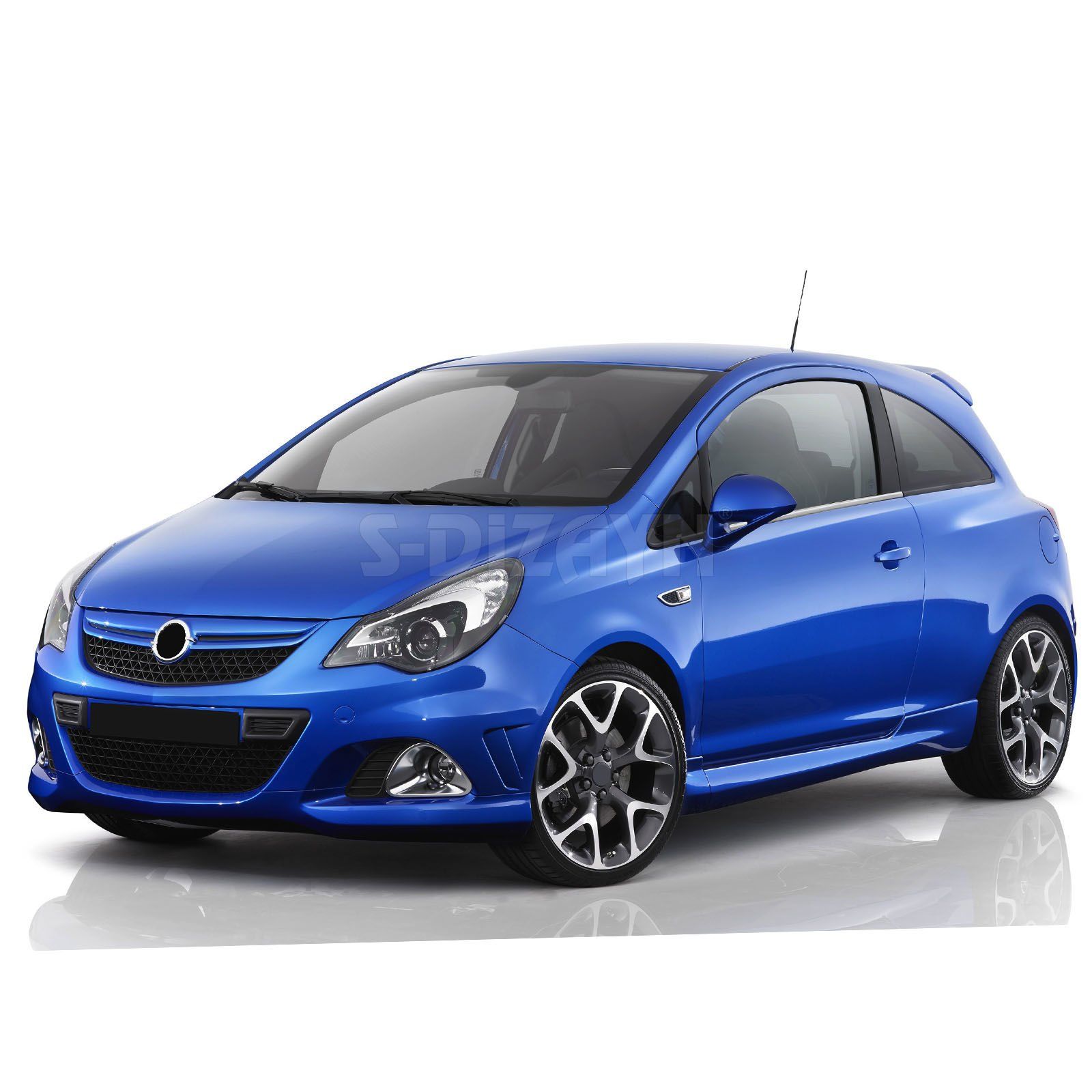 Opel Corsa Uyumlu D Krom Cam Çıtası 2 Parça 2007-2014 (Van)