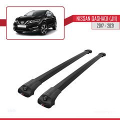 Nissan Qashqai 2017-2021 Arası ile uyumlu ACE-1 Ara Atkı Tavan Barı SİYAH