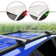 Seat Leon ST 2013-2020 Arası ile uyumlu HOOK Model Anahtar Kilitli Ara Atkı Tavan Barı GRİ