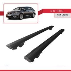 Seat Leon ST 2013-2020 Arası ile uyumlu HOOK Model Anahtar Kilitli Ara Atkı Tavan Barı SİYAH