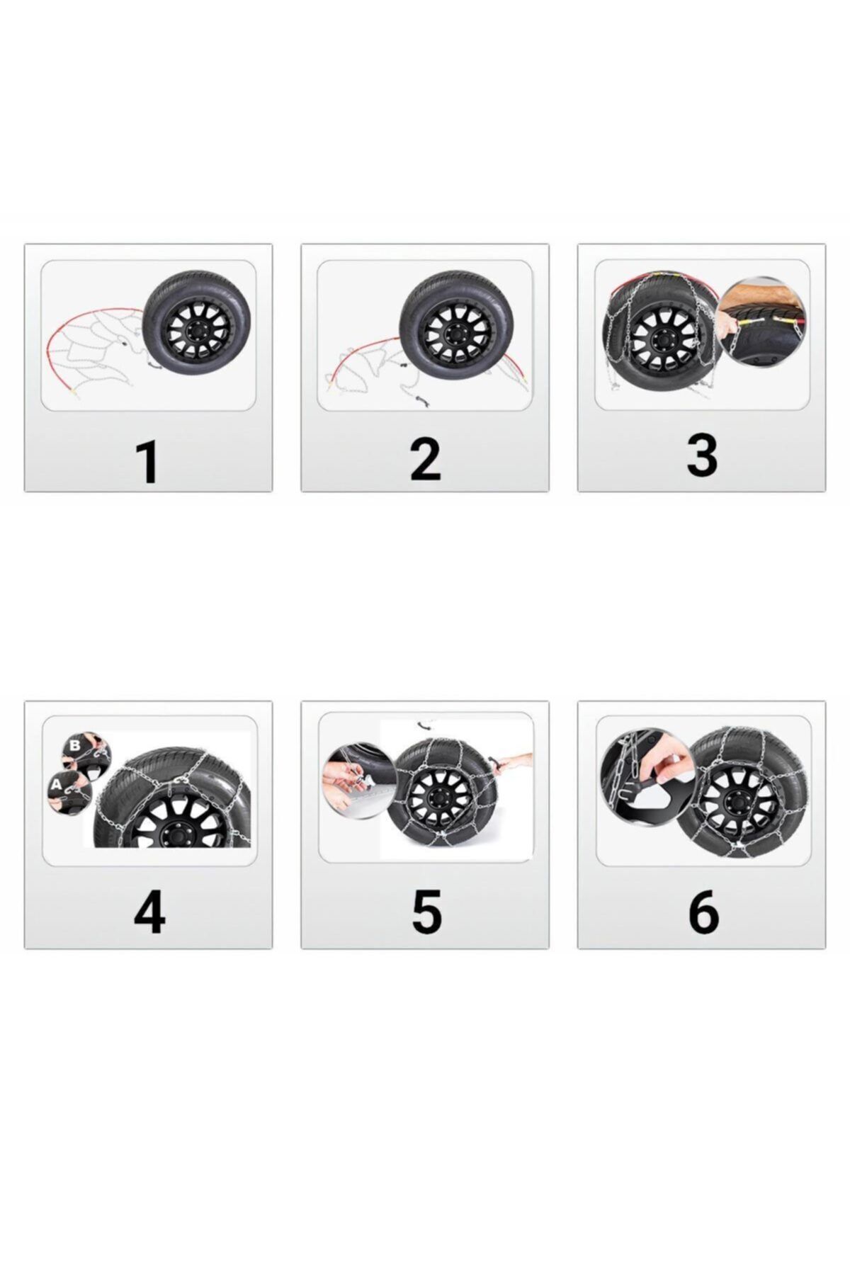 Kar Lastik Zinciri 175/60/r14 Binek Suv X Tipi Takmatik Kolay Montaj