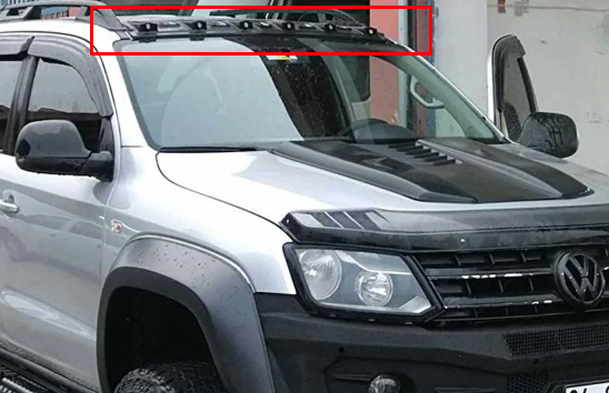 Amarok Moonvisor Uyumlu 2010+ Beyaz Işık Parça