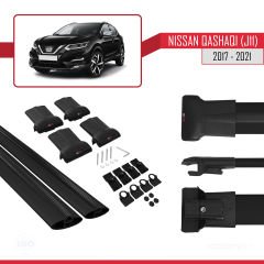 Nissan Qashqai 2017-2021 Arası ile uyumlu FLY Model Ara Atkı Tavan Barı SİYAH