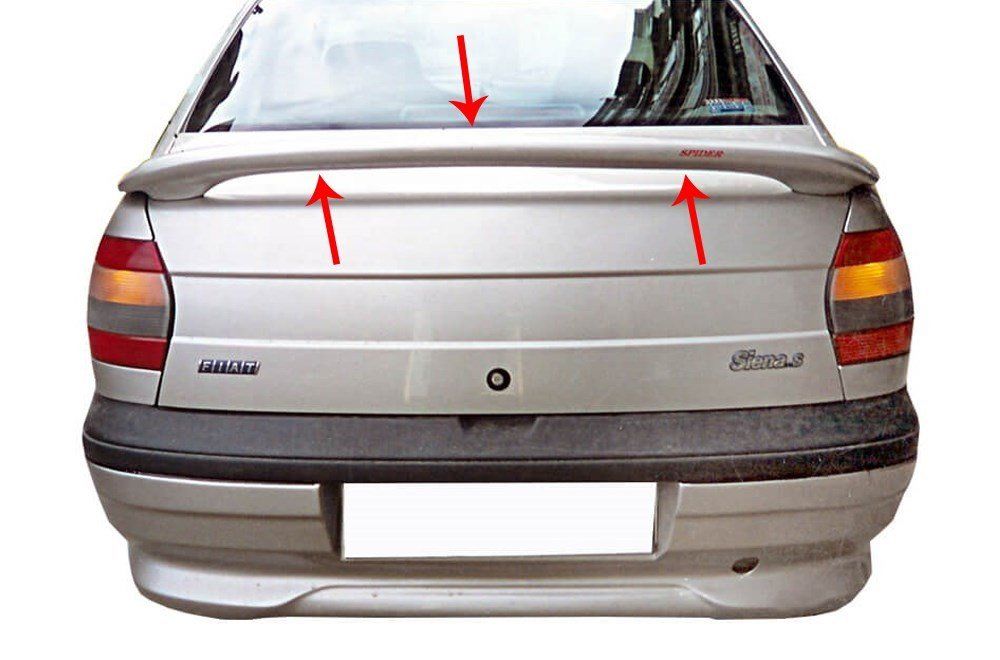 Fiat Siena Uyumlu Spoiler Bagaj Yüksek Fiber 1998-2002