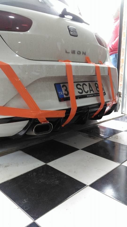 Seat Leon Uyumlu Mk2 Difüzör Makyajlı (Plastik)