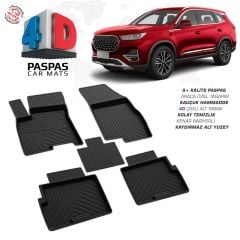 Chery Tiggo 8 Pro 4D Araca Özel Havuzlu Kauçuk Paspas 2022 Üzeri