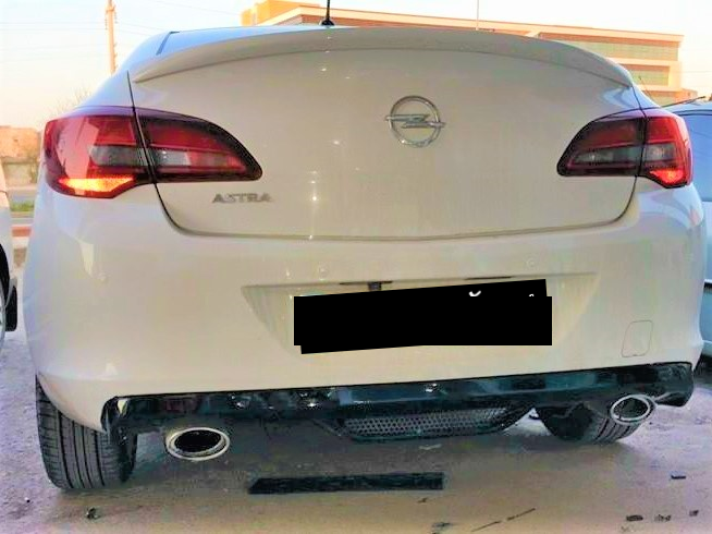 Opel Astra Uyumlu J Sedan Difüzör 2010-2016 Boyalı Parça
