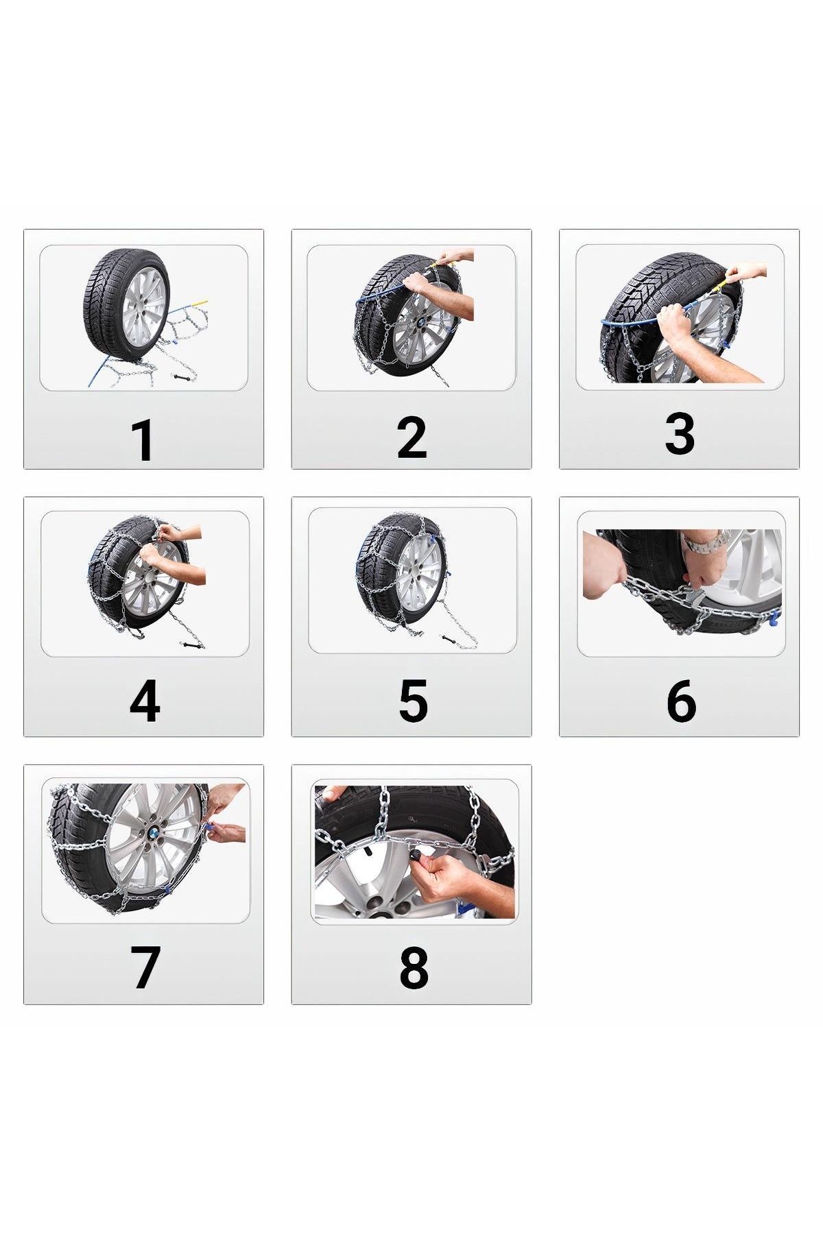 Oto Lastik Kar Zinciri 215/40/R18 4x4 Tipi Takmatik Kolay Montaj Binek Suv Minibüs