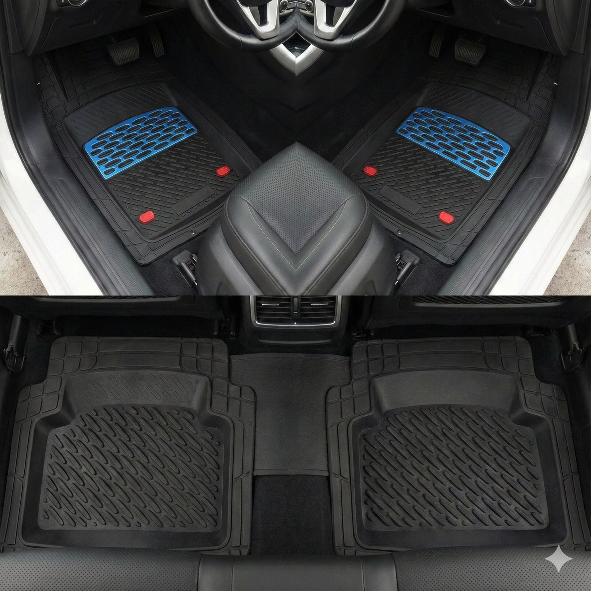 Safir Skoda Uyumlu Yeti Havuzlu Universal Paspas Krom Mavi Parça