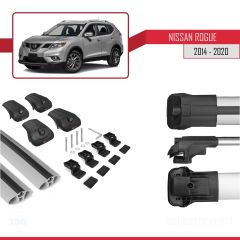 Nissan Rogue 2014-2020 Arası ile uyumlu ACE-1 Ara Atkı Tavan Barı GRİ