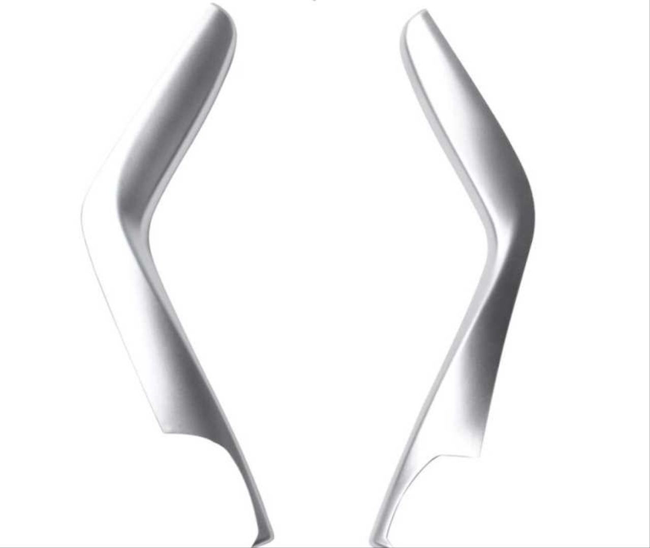 Honda Civic Uyumlu Fc5 2016-2020 Vites Konsol Çıta Kaplama- Silver (2 Parça - Sadece Direkler)