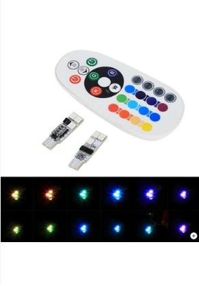 Park Ampul Kumandalı 16 Renkli T10-6Smd-12V / Laam644