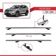 Nissan Rogue 2014-2020 Arası ile uyumlu Basic Model Ara Atkı Tavan Barı GRİ 3 ADET