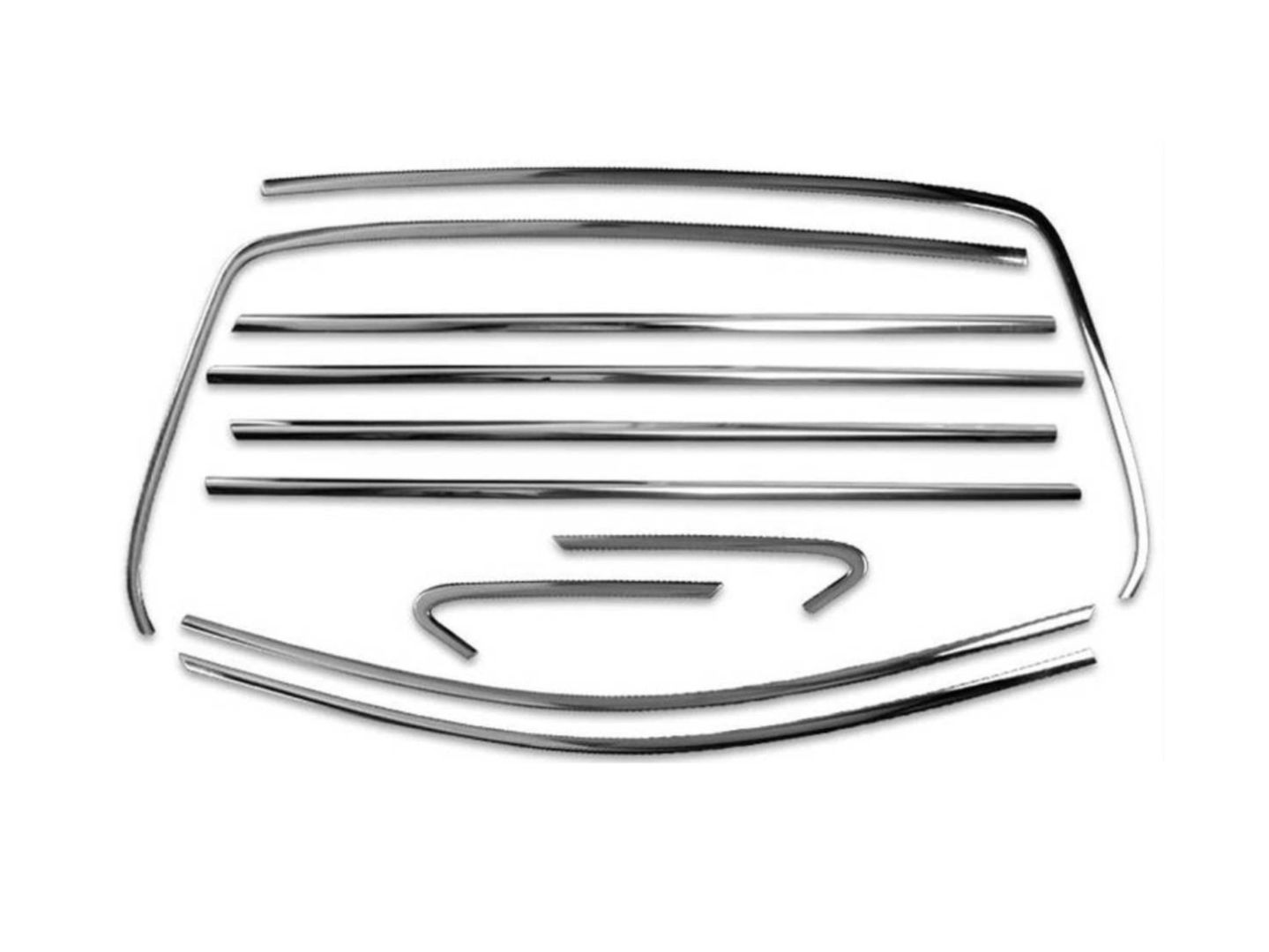 Volkswagen Golf Uyumlu 7 - 45419 2013-2020 Cam Çerçeve Nikelajı