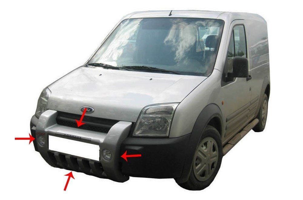 Ford Connect Uyumlu Ön Koruma Md:3 (Sisli) Fiber 2002-2006