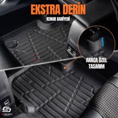 S-Dizayn VW ID.4 3D Pro Havuzlu Paspas 2024 Üzeri A+ Kalite