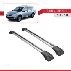 Citroen C-Crosser 2006-2013 Arası ile uyumlu ACE-1 Ara Atkı Tavan Barı GRİ