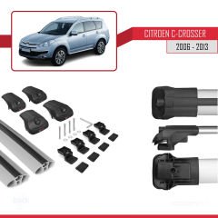 Citroen C-Crosser 2006-2013 Arası ile uyumlu ACE-1 Ara Atkı Tavan Barı GRİ