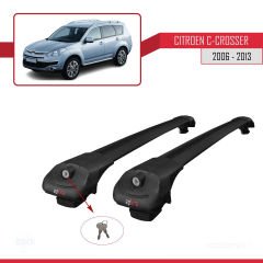 Citroen C-Crosser 2006-2013 Arası ile uyumlu ACE-1 Ara Atkı Tavan Barı SİYAH