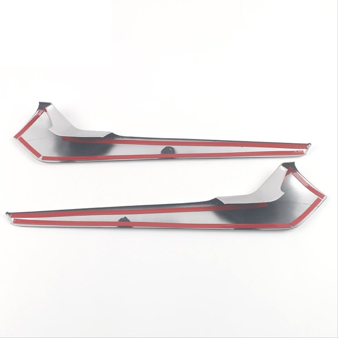 2022 Civic Uyumlu Vites Kenar Kaplama 2 Parça - Silver