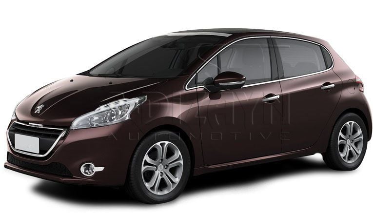 Peugeot 208 Uyumlu Krom Kapı Kolu 4 Kapı 2012 Üzeri